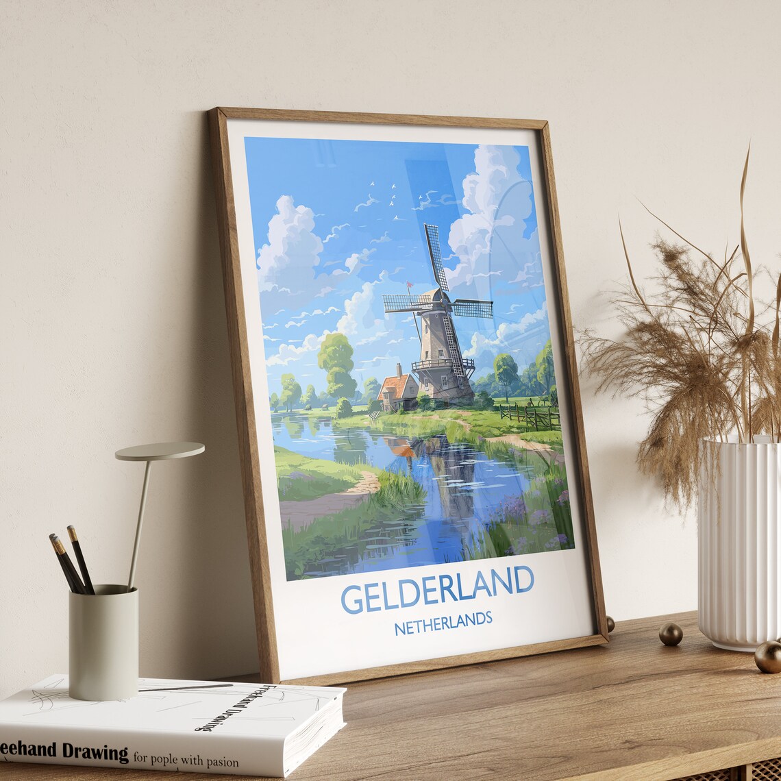 Gelderland Travel Poster, Dutch Art Travel Print - Image 3