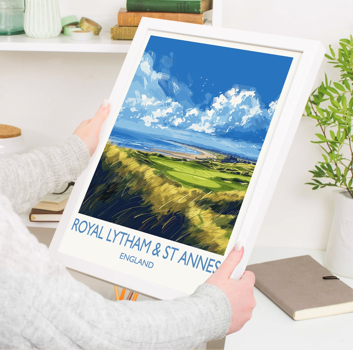 Royal Lytham & St Annes England Seaside Links Golf Vintage Poster - Image 5