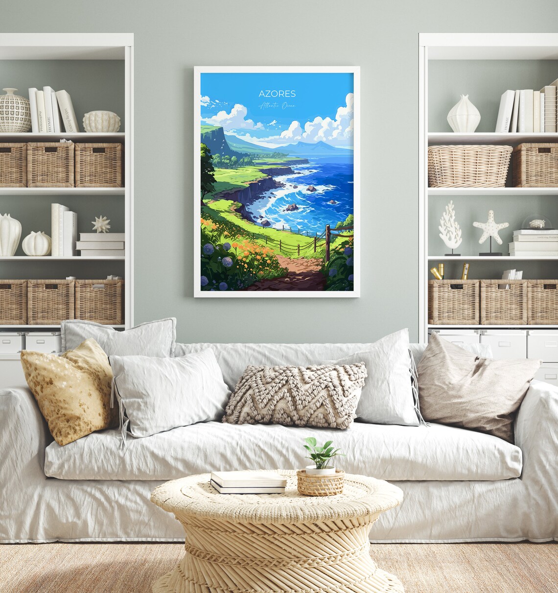 Azores Travel Poster, Atlantic Ocean Wall Art - Image 4