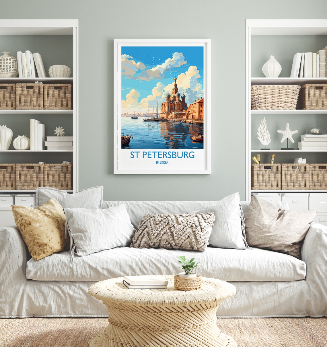 St Petersburg Travel Print Travel Poster Of St Petersburg Russia City Of St Petersburg Russia Art Gift St Petersburg Wall Art Print - Image 4