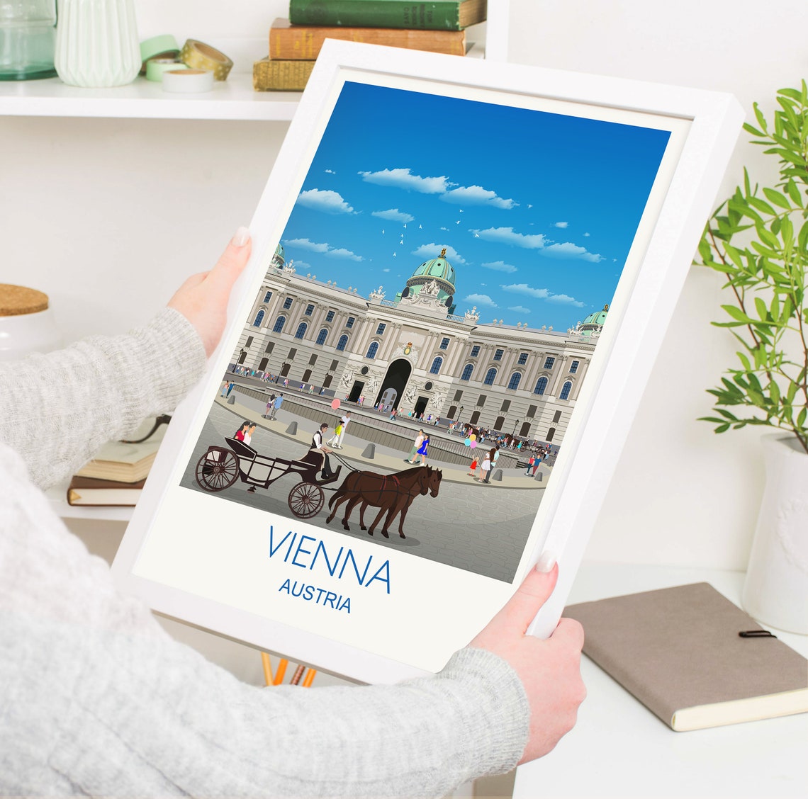 Travel Poster Of Vienna Travel Print Of Vienna Vienna Poster Austria Vienna Travel Gift Hofburg Gift - Image 5