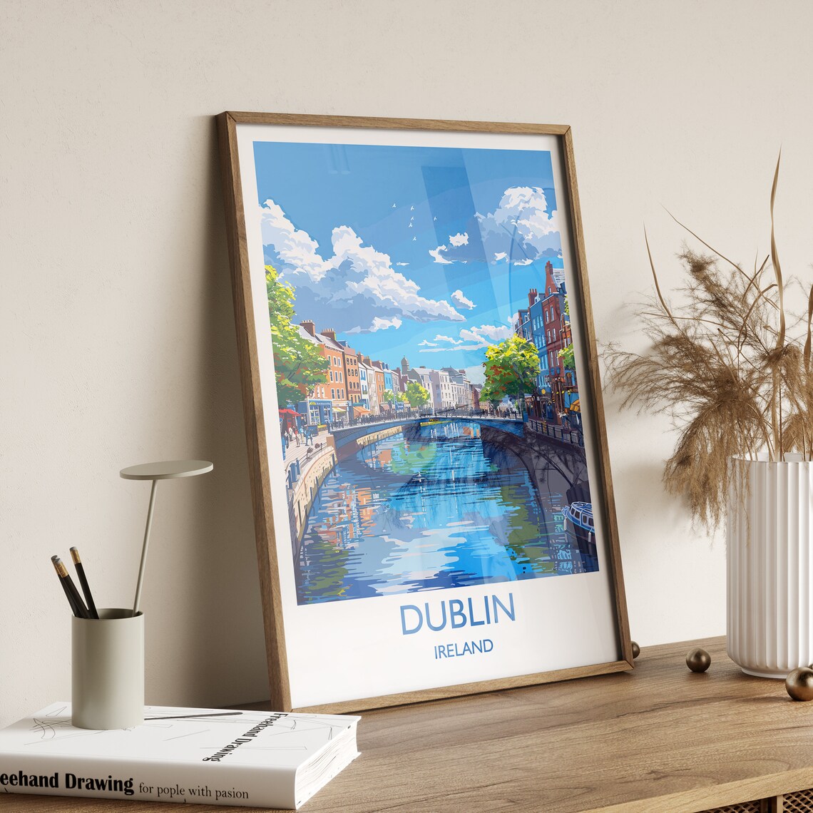 Dublin Travel Poster, Ireland Wall Art Print - Image 2