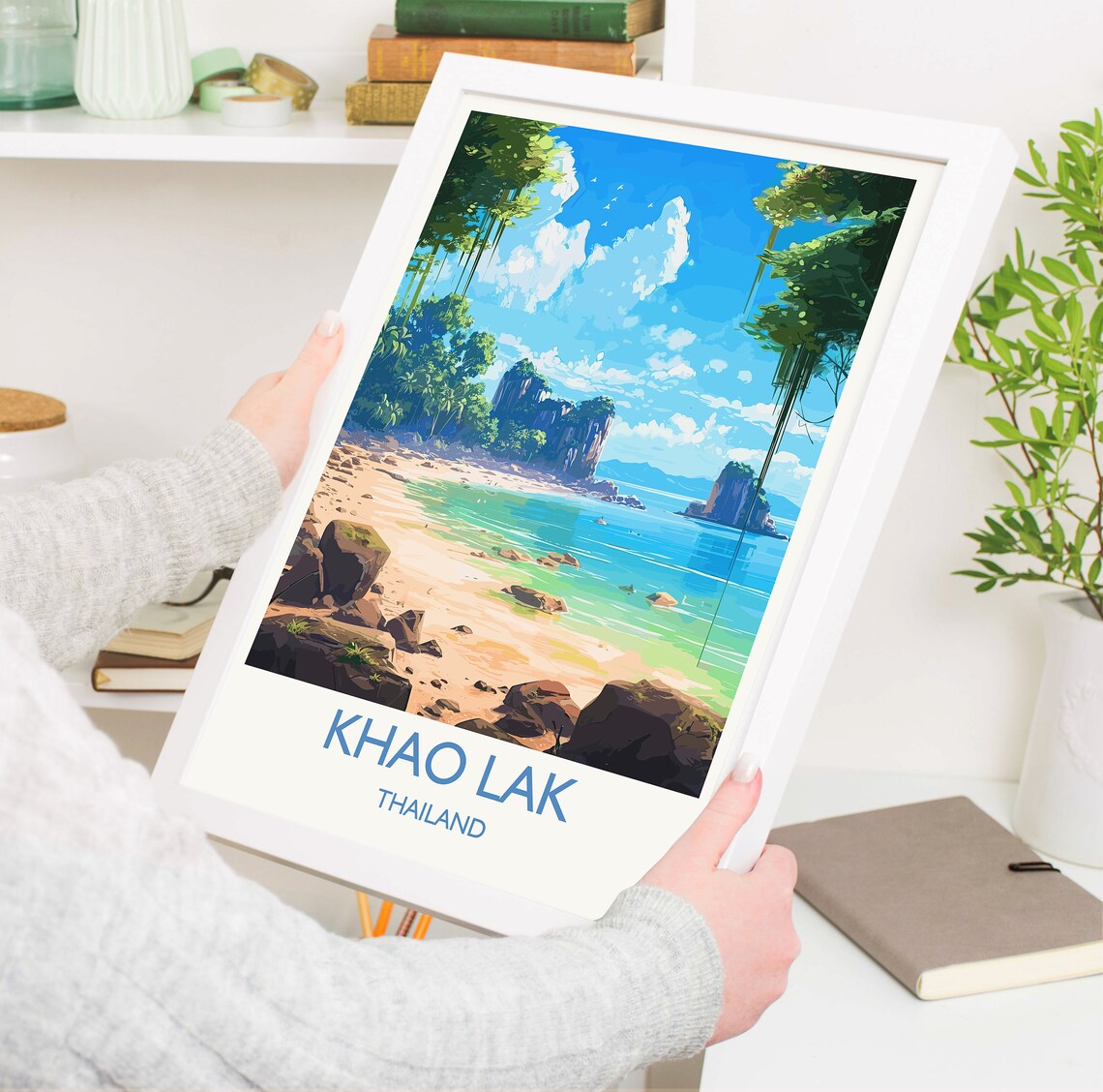 Khao Lak Travel Poster, Thailand Place Print - Image 5