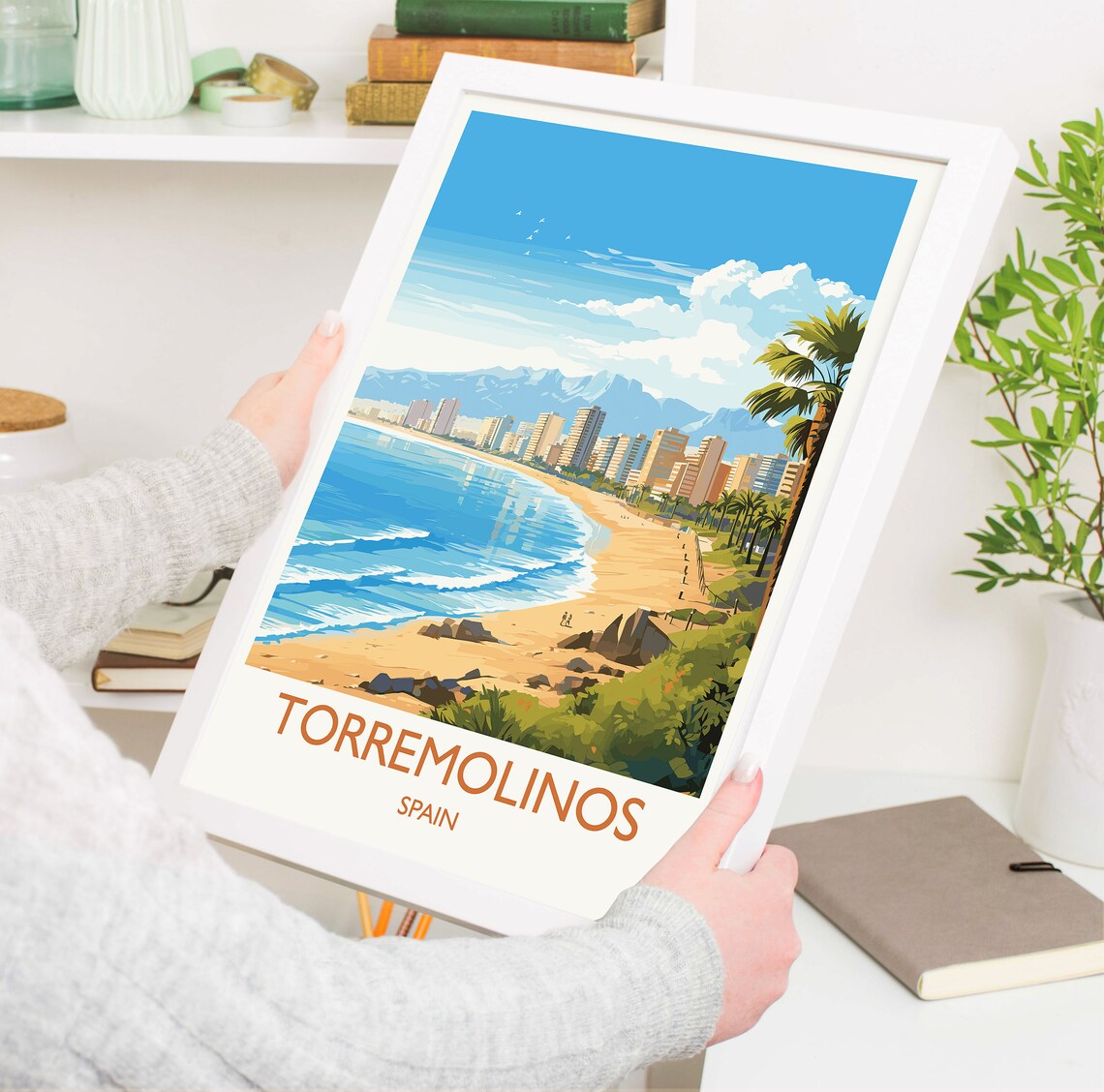 Torremolinos Travel Poster, Costa Del Sol Spain - Image 5