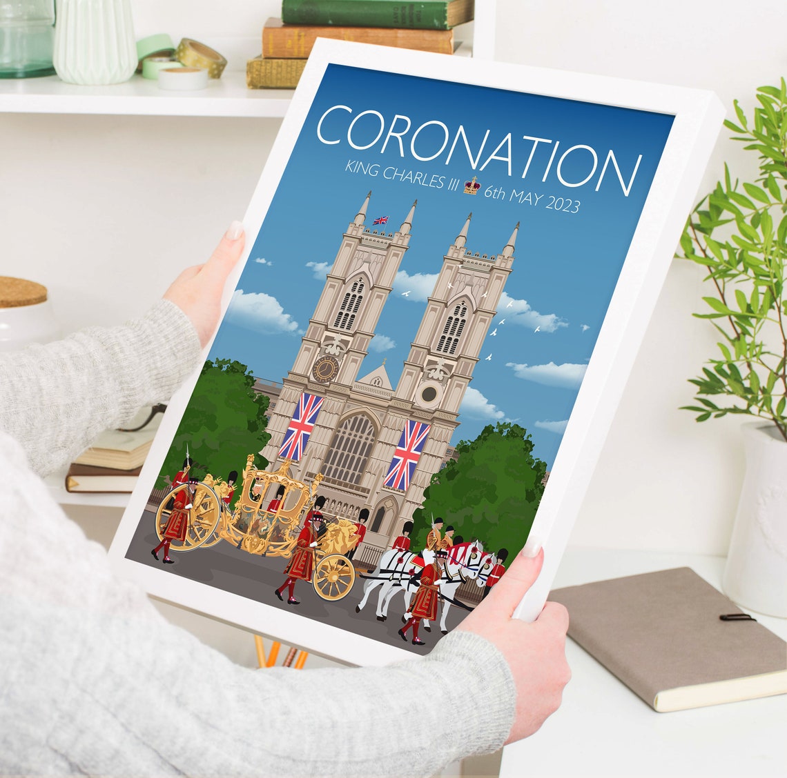 King Charles III Coronation Westminster Abbey 2023 Royal Poster - Image 5