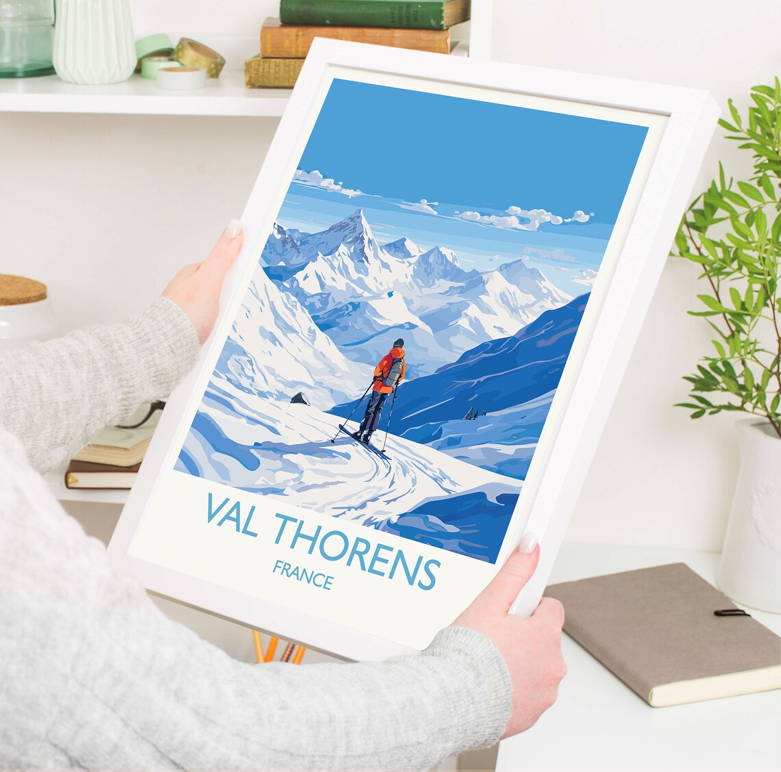 Val Thorens Travel Poster, France Ski Art Print - Image 5