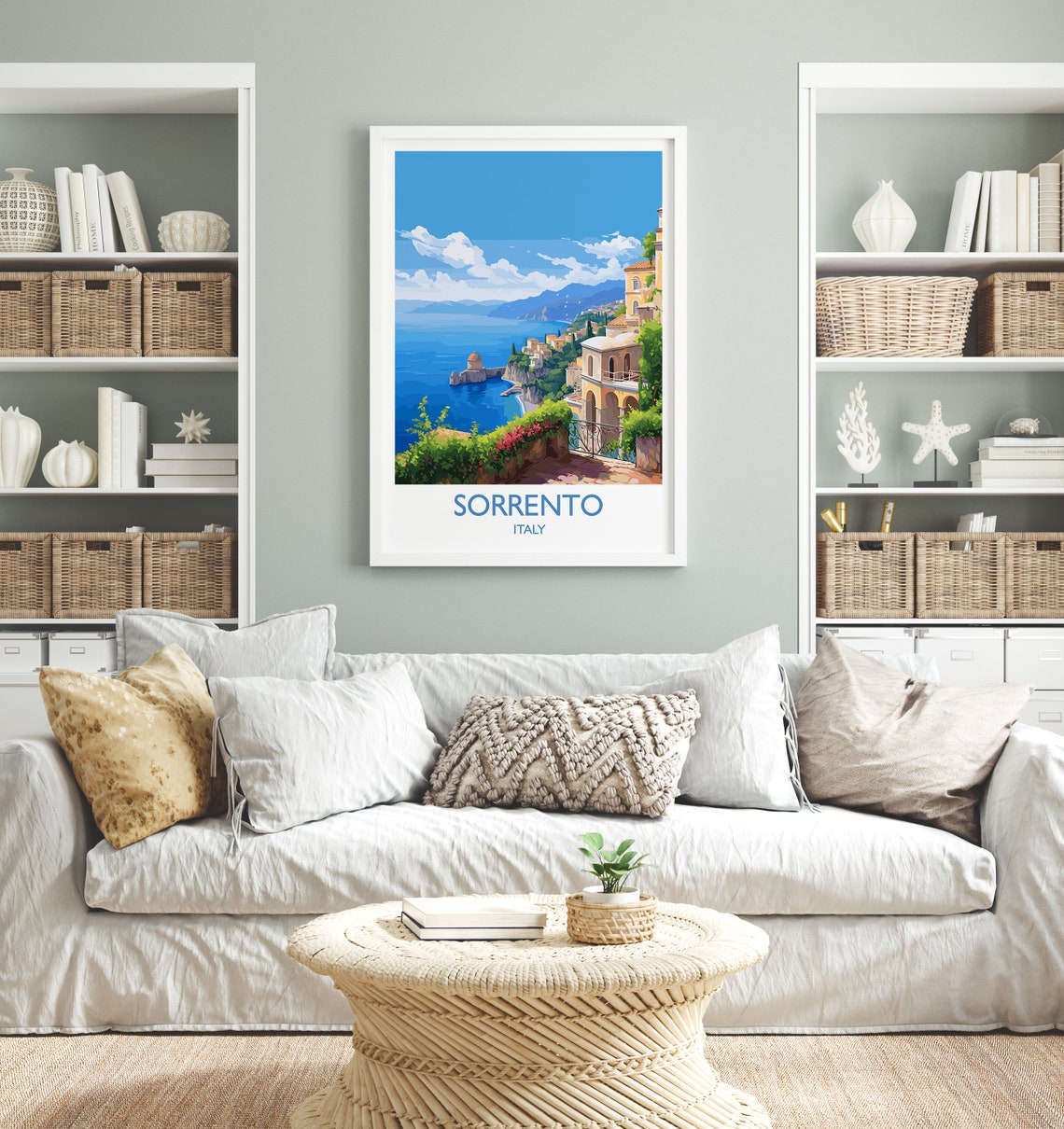 Sorrento Travel Print Travel Poster Of Sorrento Italy Poster Sorrento Gift Sorrento Art Italy Art Travel Gift - Image 4