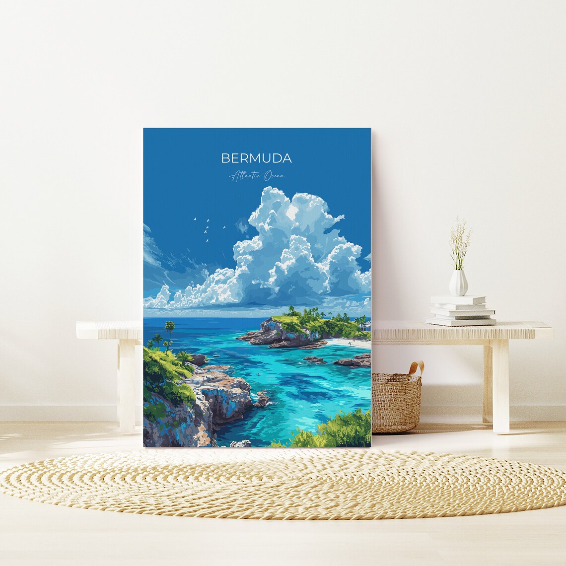 Bermuda Atlantic Ocean Travel Poster, Place Print - Image 3