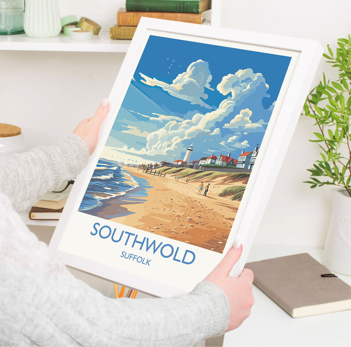 Southwold Travel Poster, Suffolk Coast Art Print - Image 3