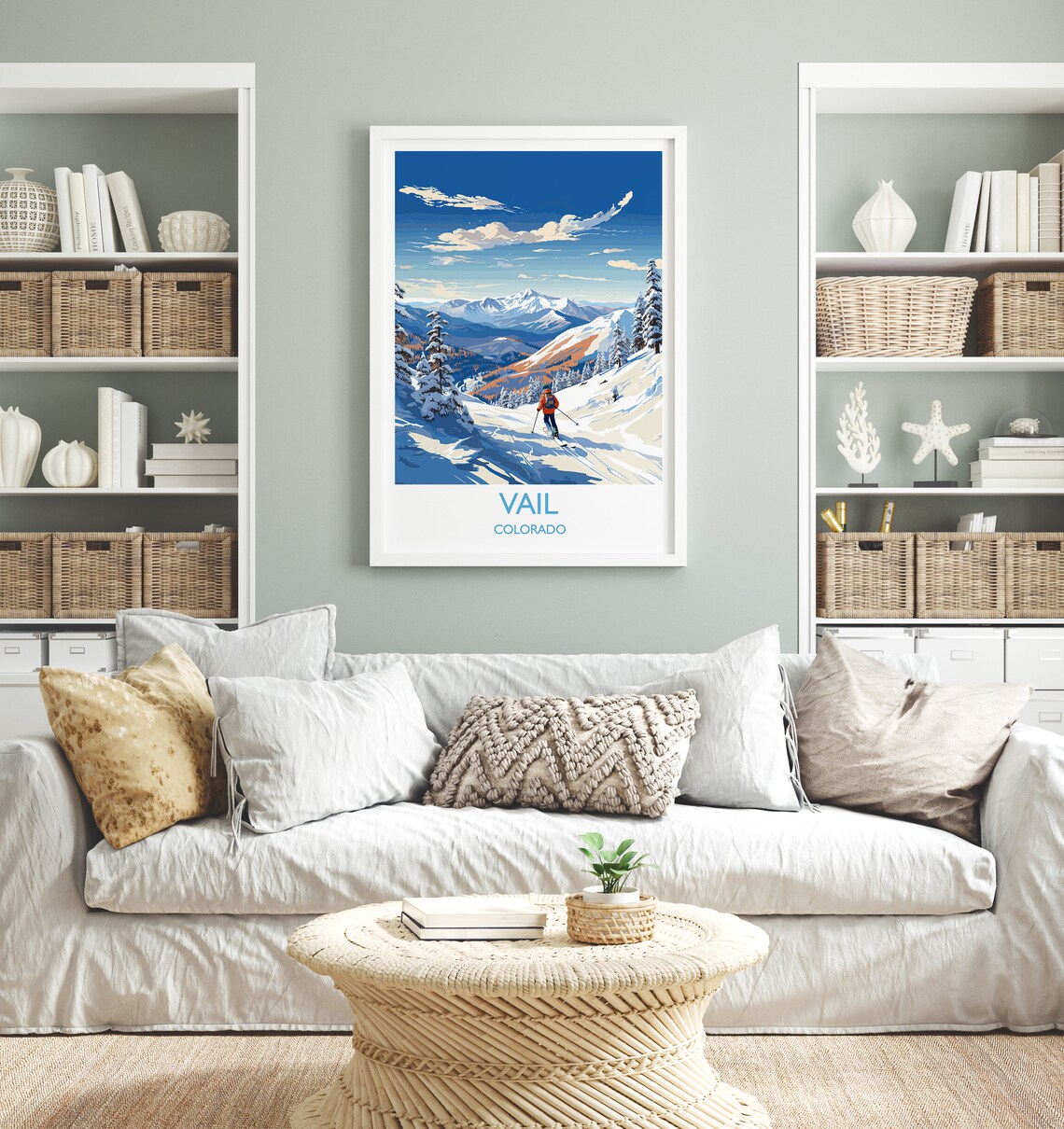 Vail Travel Poster, Colorado USA Travel Print - Image 4