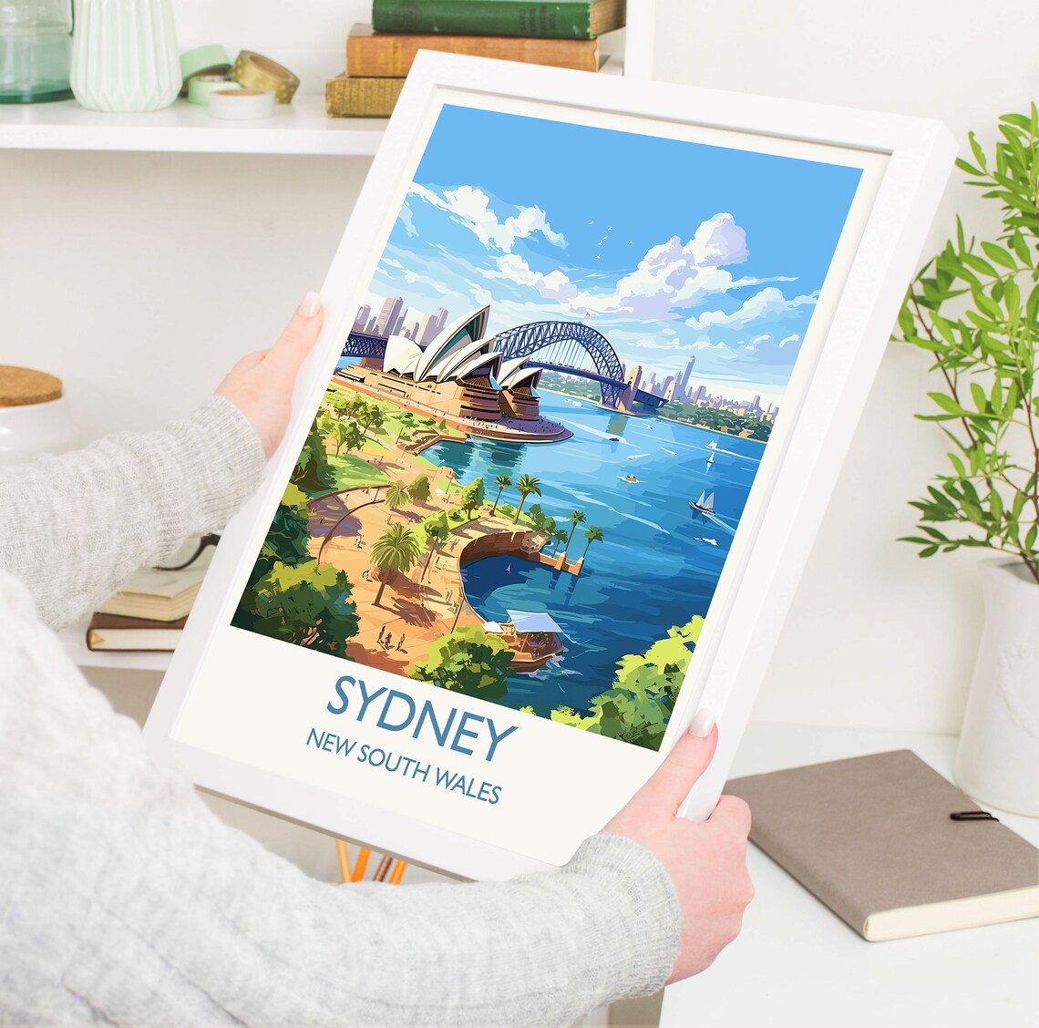 Sydney Travel Poster, New South Wales, Australia - Image 5