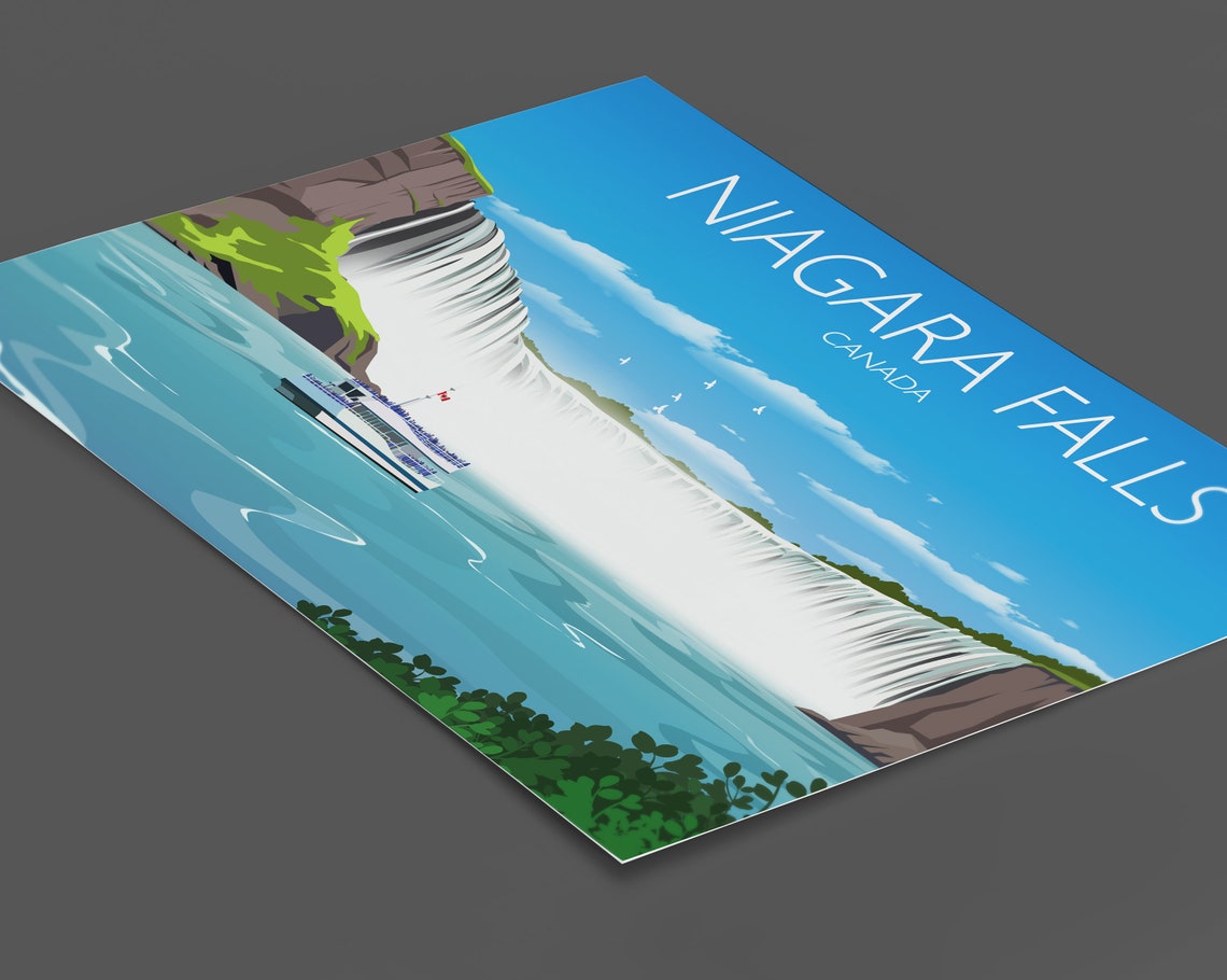 Niagara Falls Canada Horseshoe Falls Tour Boat Voyage Poster - Image 2