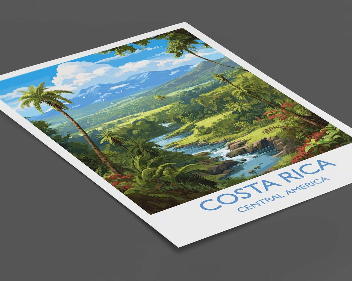 Costa Rica Travel Print, Central America Poster - Image 2