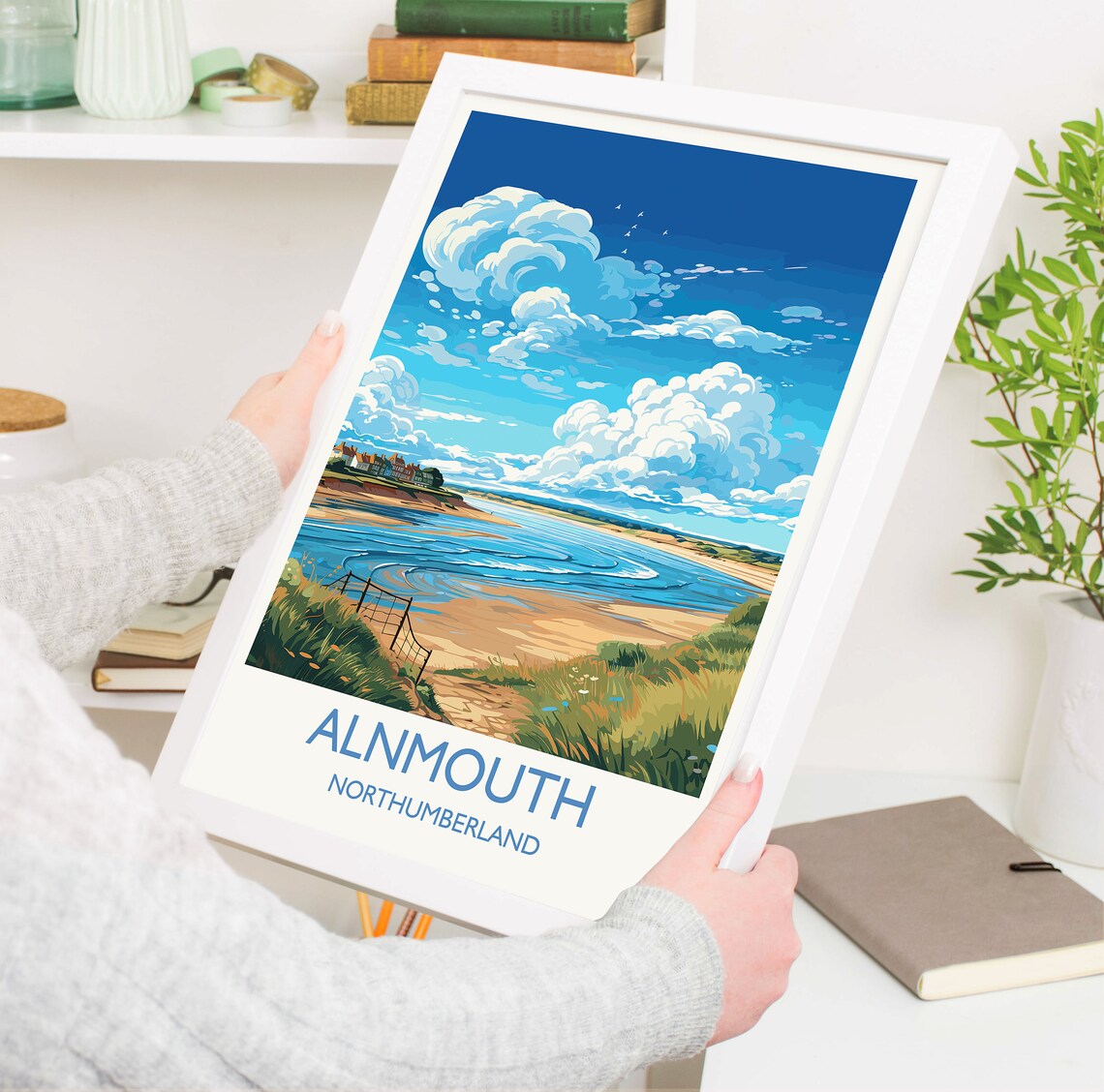 Alnmouth Travel Poster, Northumberland England - Image 5