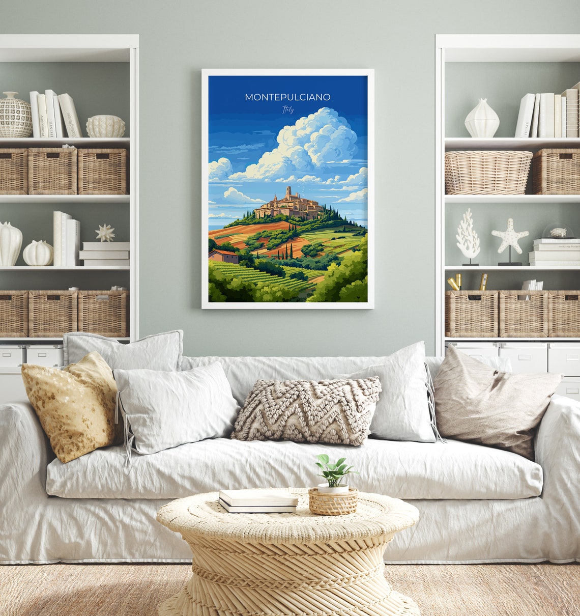 Montepulciano Travel Poster Wall Art Travel Print Of Montepulciano Montepulciano Art Lovers Gift Italy Italy Art Gift - Image 4