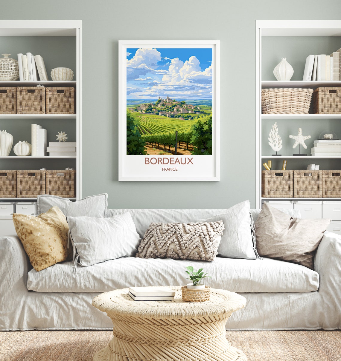 Bordeaux Travel Print Travel Poster Of Bordeaux Wine Region France Europe Travel Gift - Image 4