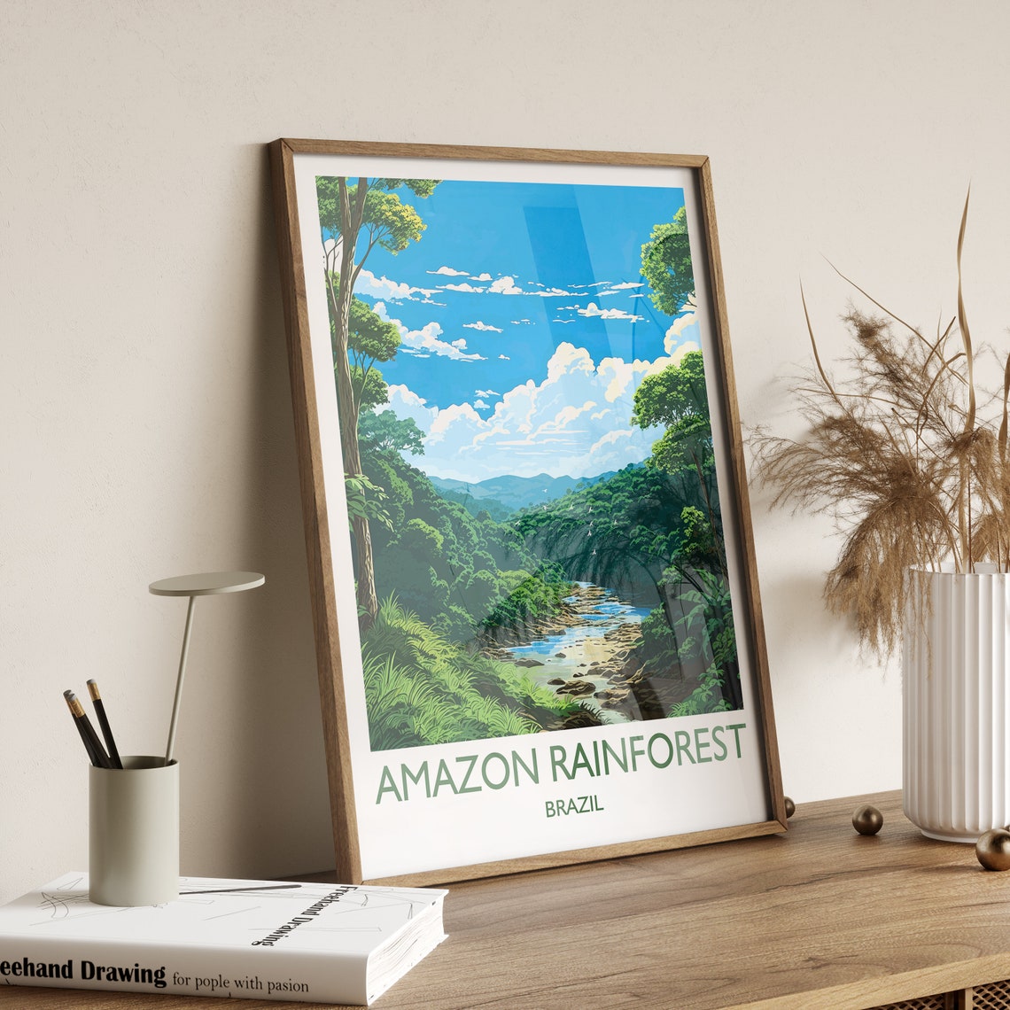 Amazon Rainforest Poster Travel Print Of Amazon Rainforest Brazil Travel Gift - Image 3