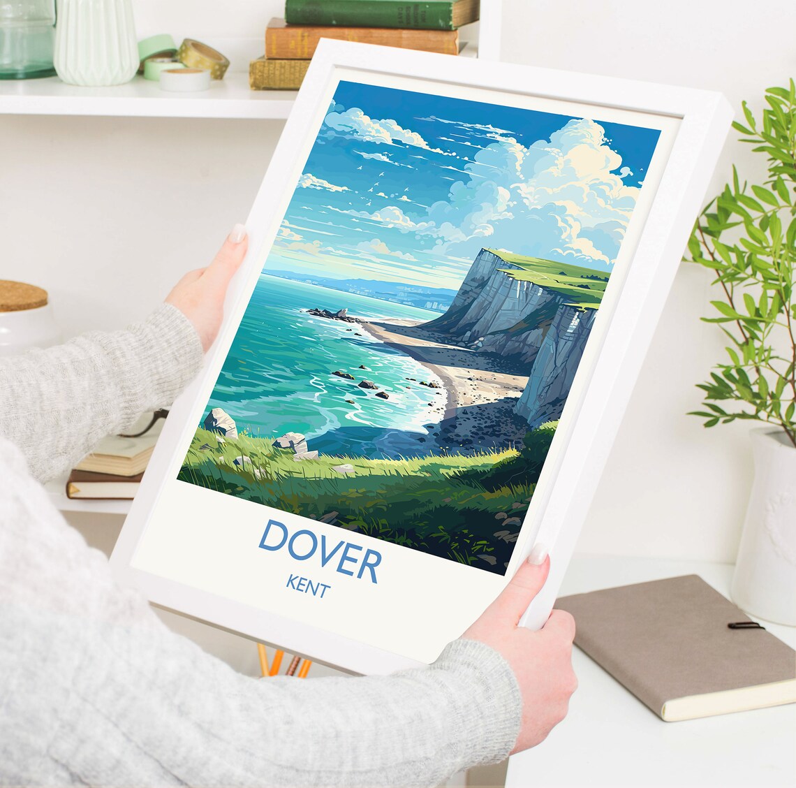 Dover Travel Poster, Kent Coast Art Print - Image 5