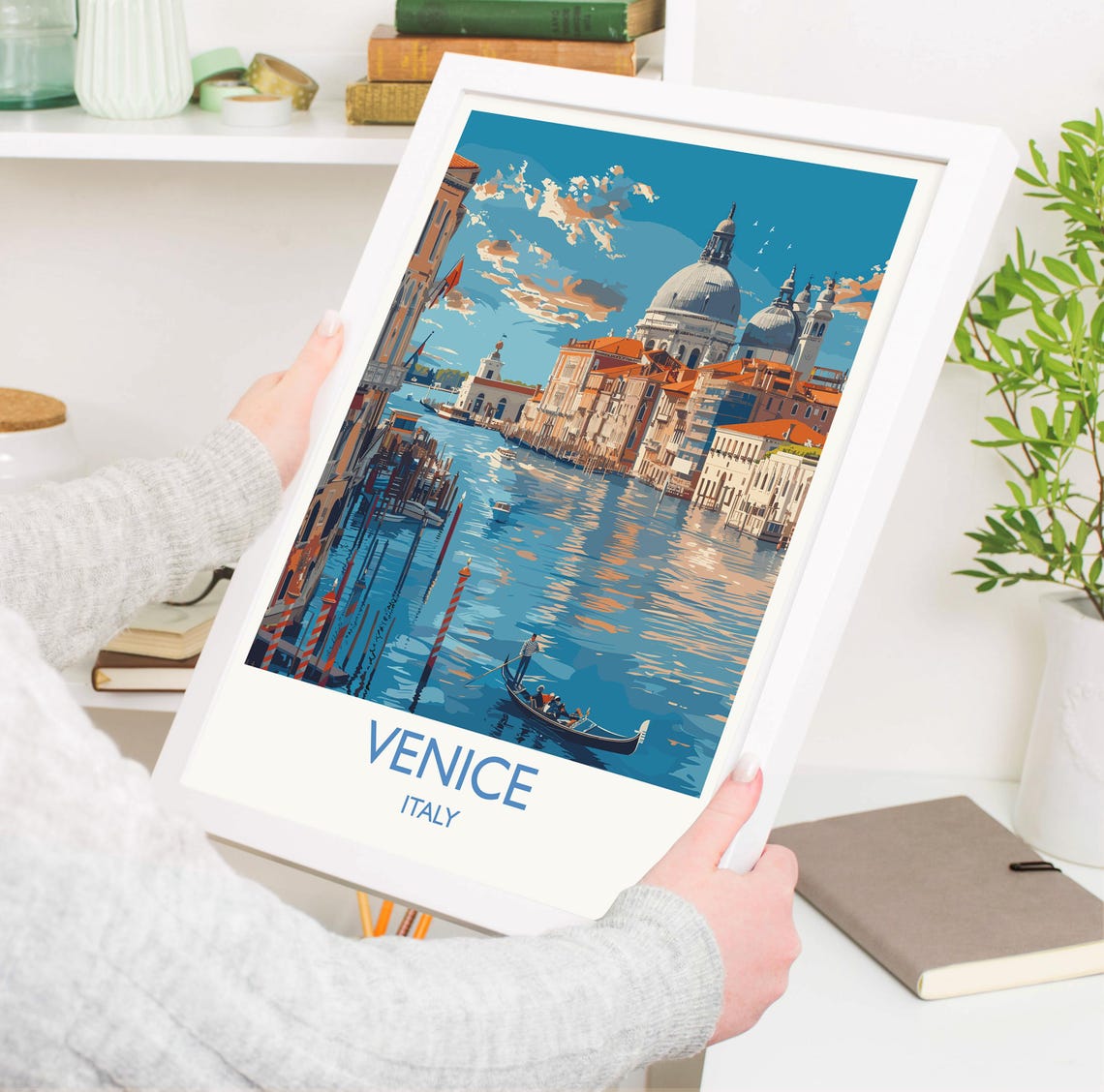 Venice Travel Print Wall Art Travel Poster Of Venice Italy City Art Venice Art Lovers Gift Wall Art Print - Image 3