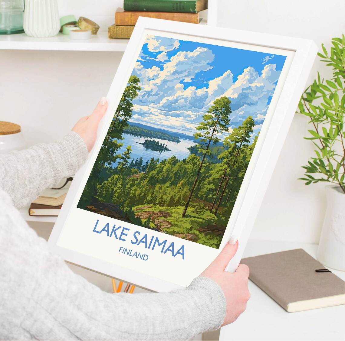 Lake Saimaa Finland Pine Forest Lakeland Islands Scenic Poster - Image 5