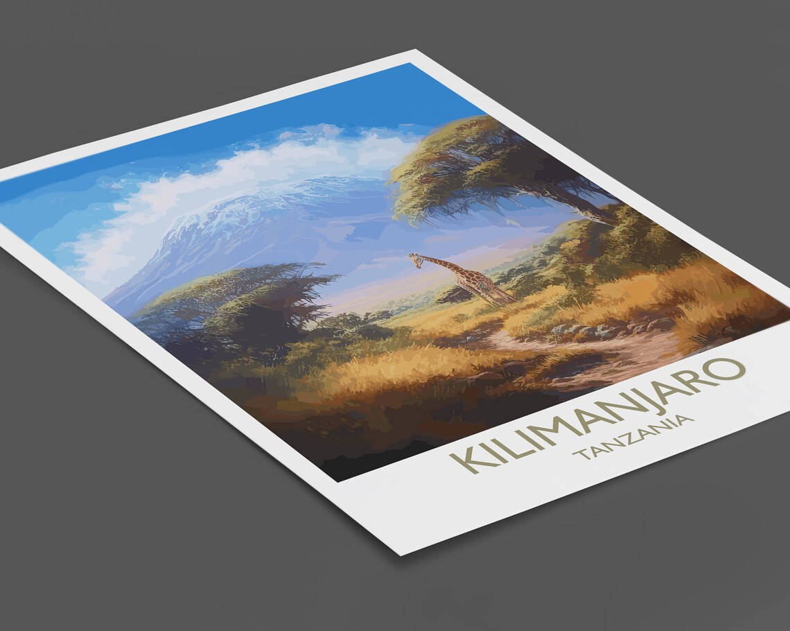 Kilimanjaro Tanzania Travel Poster - Image 2