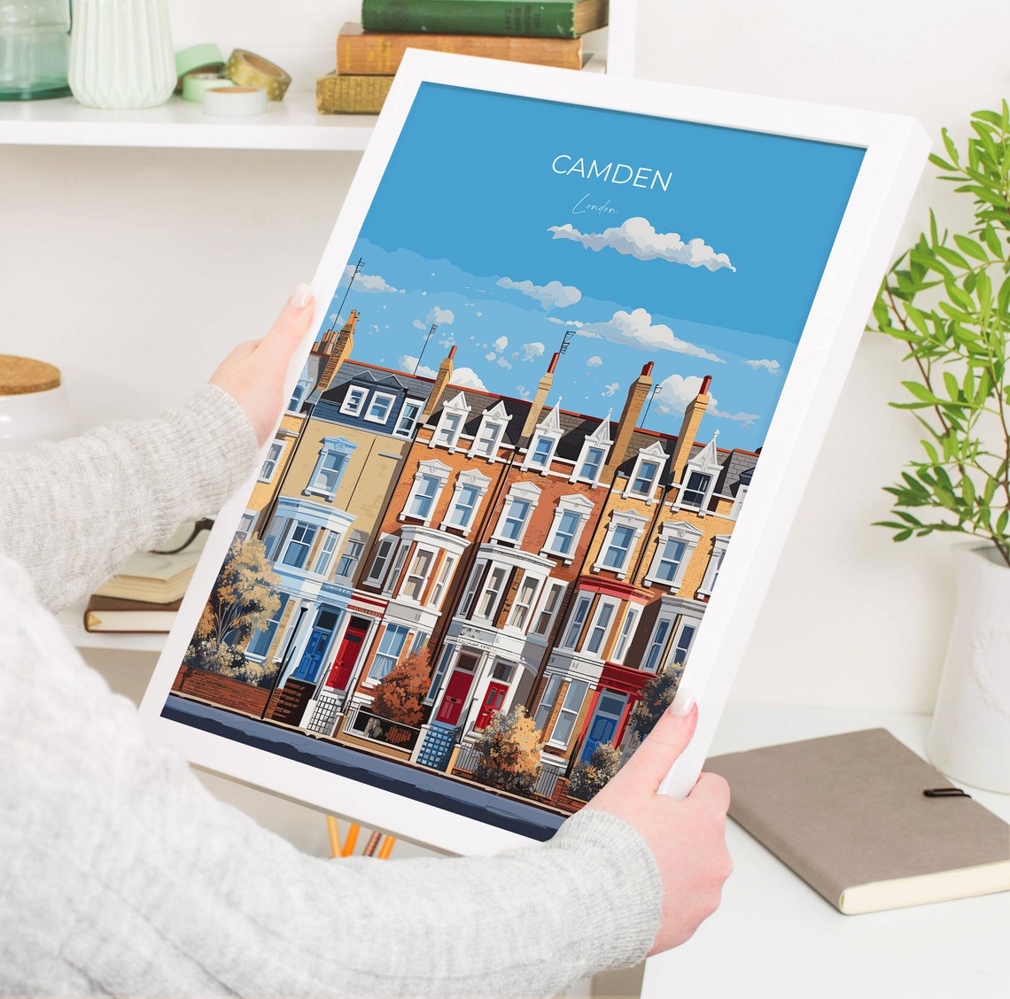 Camden Travel Poster Wall Art Travel Print Of Camden London Poster Camden Gift Camden Art London Art Lovers Uk Travel Gift - Image 5