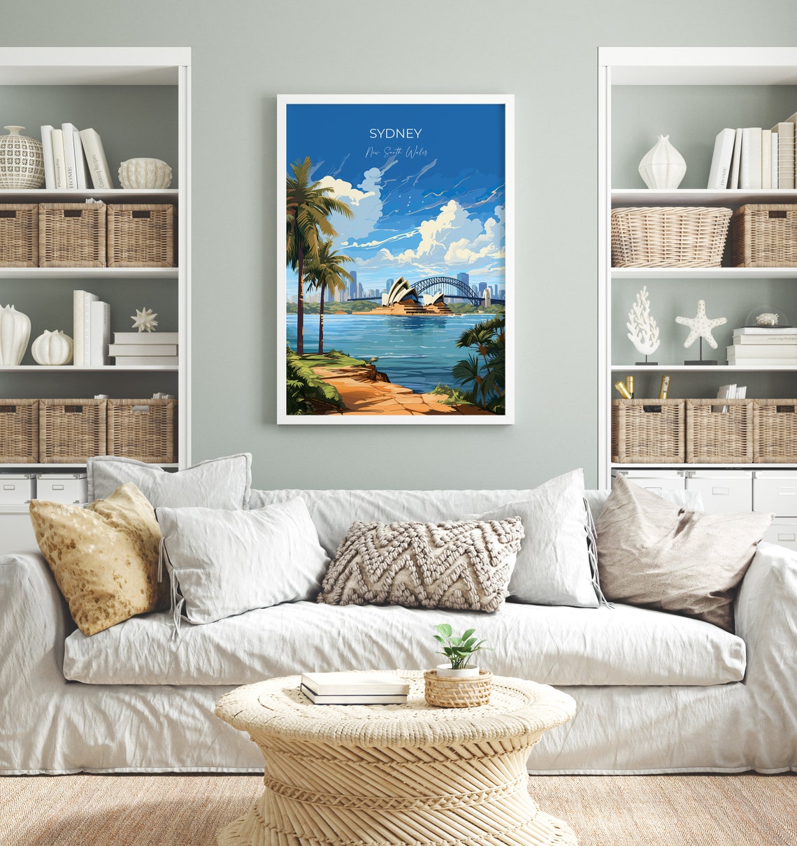 Sydney Travel Print Wall Art Travel Poster Of Sydney New South Wales Art Australia Art Lovers Gift Sydney Travel Art Gift - Image 4