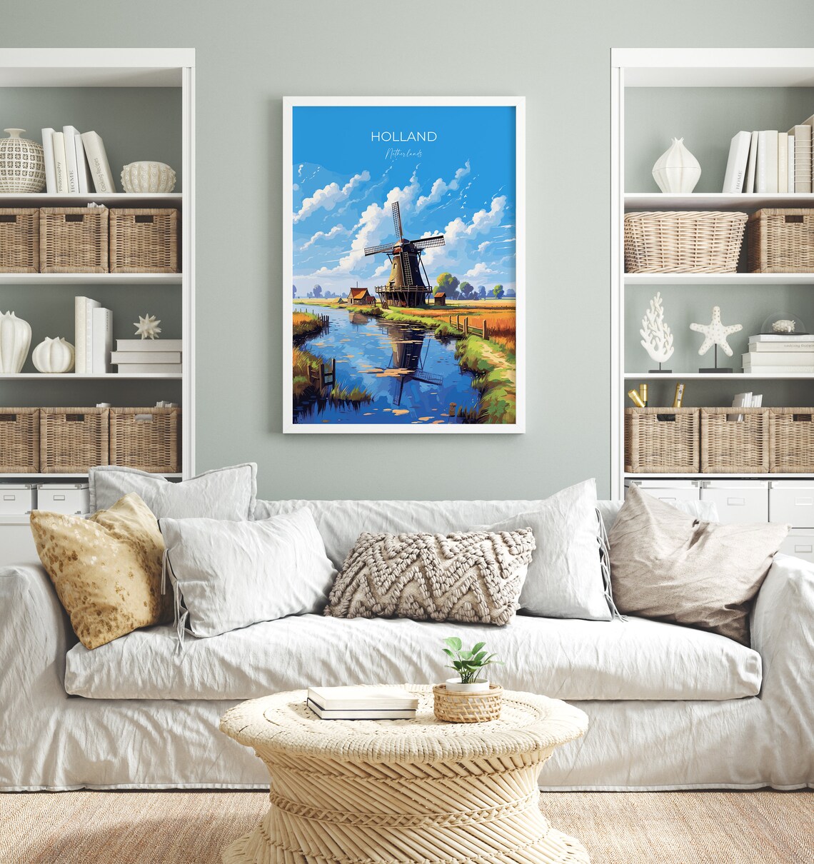 Holland Travel Poster, Netherlands Travel Art Print - Image 4