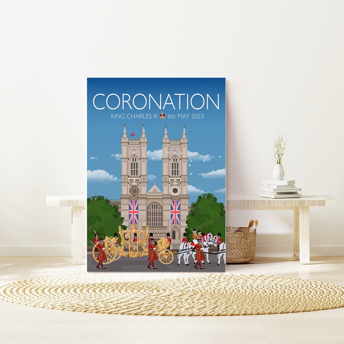 King Charles III Coronation Westminster Abbey 2023 Royal Poster - Image 3