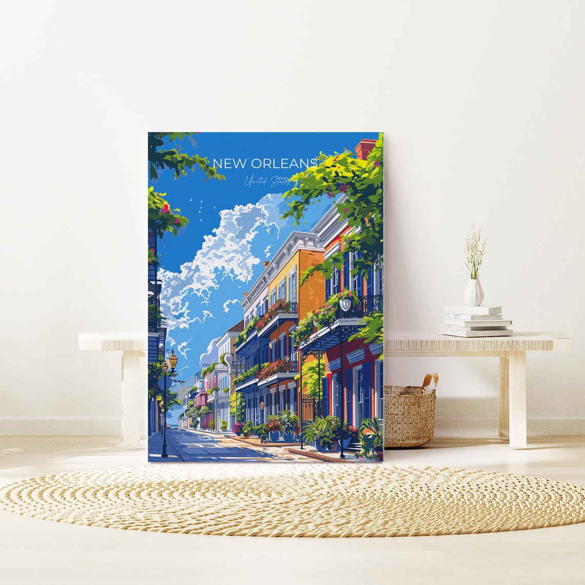 New Orleans Travel Poster Wall Art Travel Print Of New Orleans New Orleans Art Lovers Gift Usa Art Gift - Image 2
