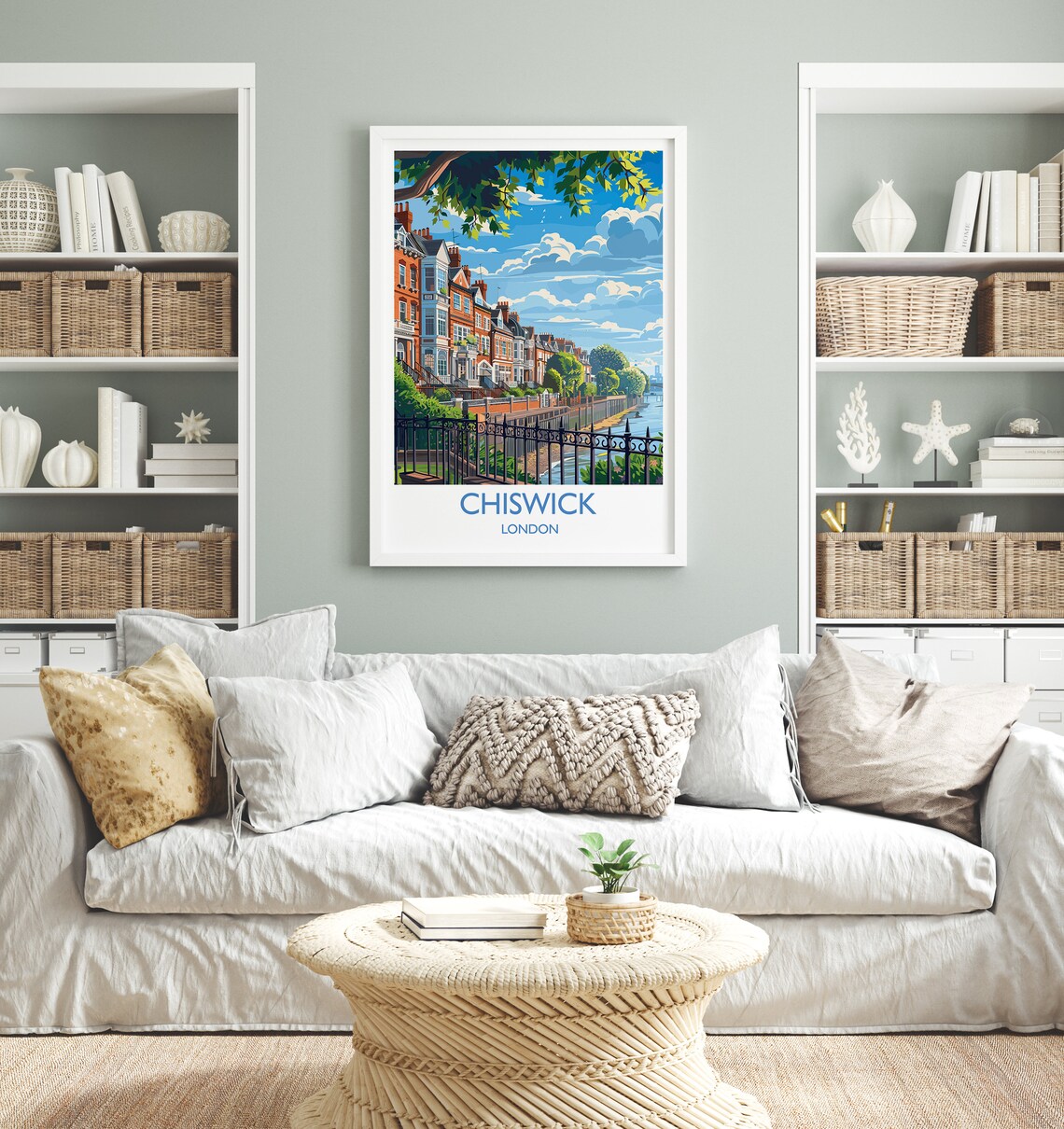 Chiswick London Travel Poster, Travel Poster - Image 4