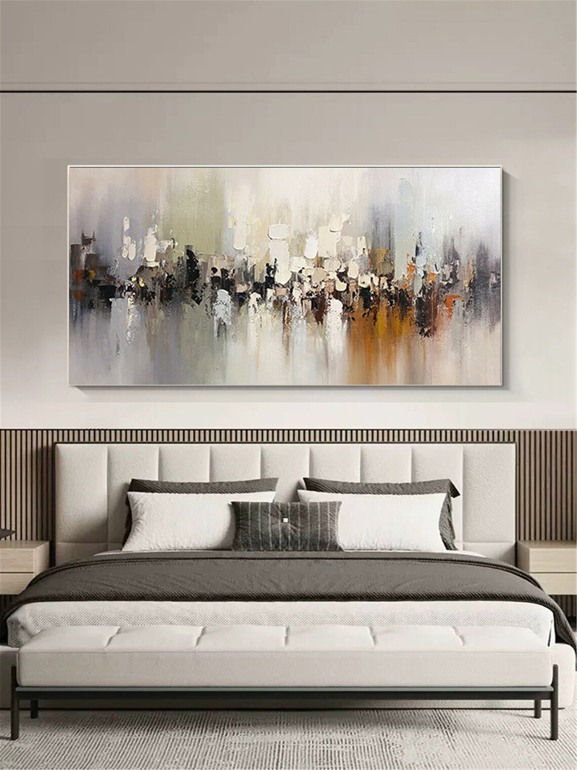 Abstract Acrylic Painting, Modern Living Room Wall Art Print - Image 2