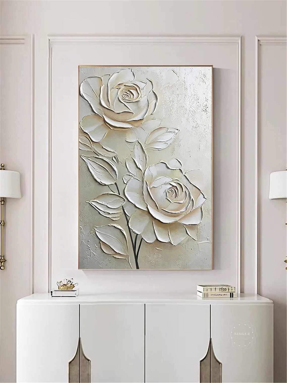 3D Textured Christmas Gifts Abstract Art Print - Image 4