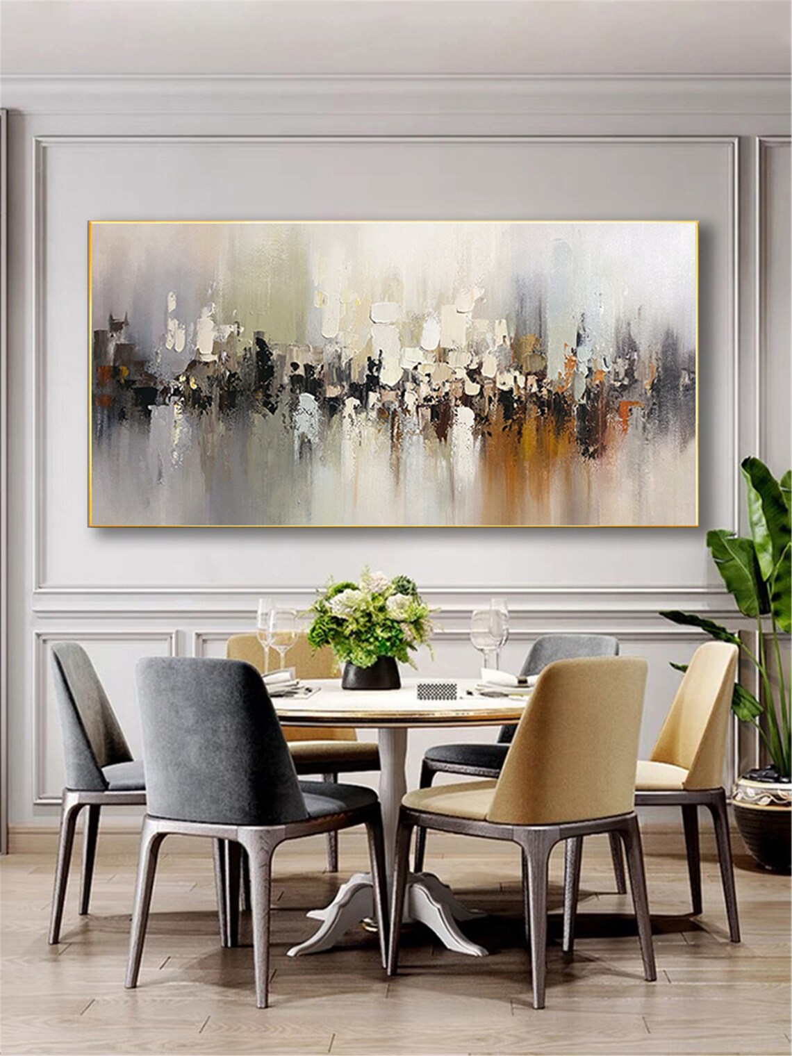 Abstract Acrylic Painting, Modern Living Room Wall Art Print - Image 3