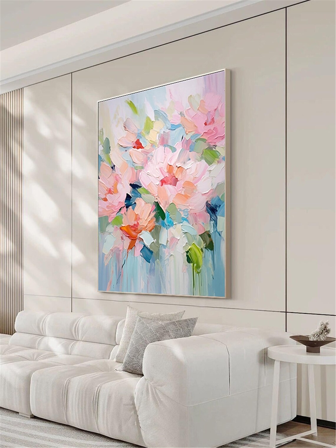 Abstract Pink Floral Art Print, Personalized Gift - Image 2