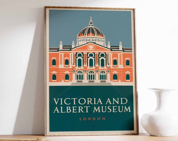 Victoria And Albert Museum Poster London Print London Art London Poster London Travel Print William Morris Print Vintage Decor