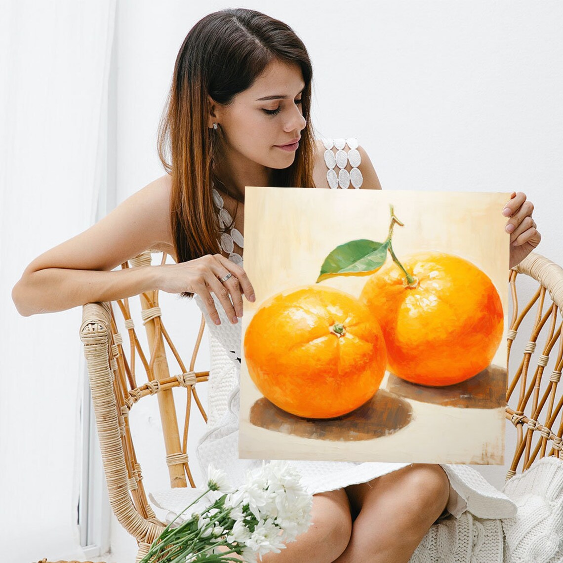 Whimsical Citrus Orchard Art Print, Kitchen Wall Art - Image 3