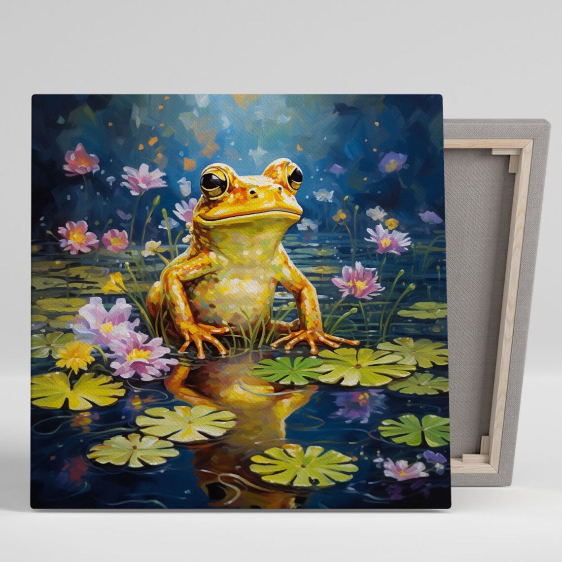 Frog Art Print, Modern Whimsical Decor for Living Room