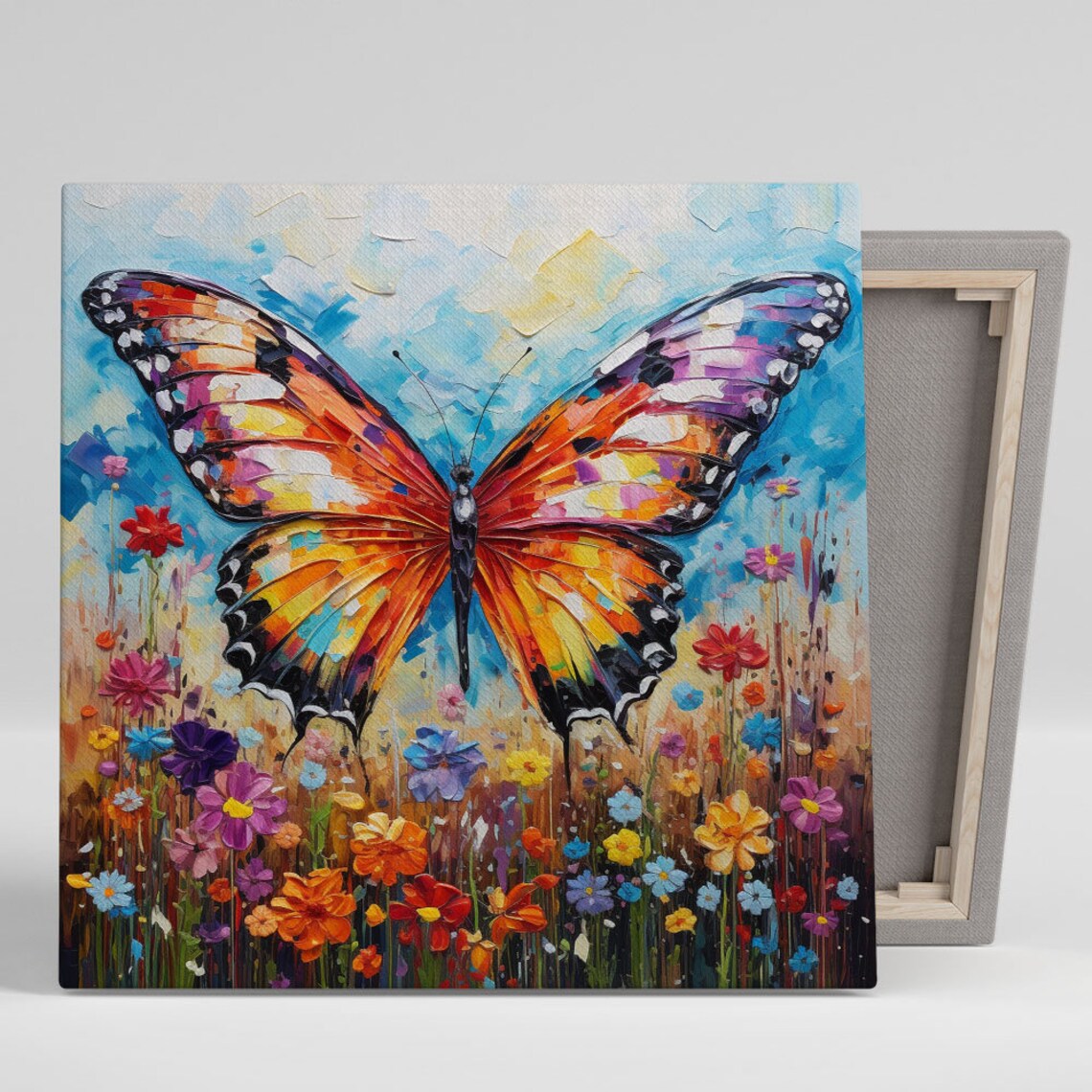 Butterfly Wall Art Poster, Modern Insect Home Decor
