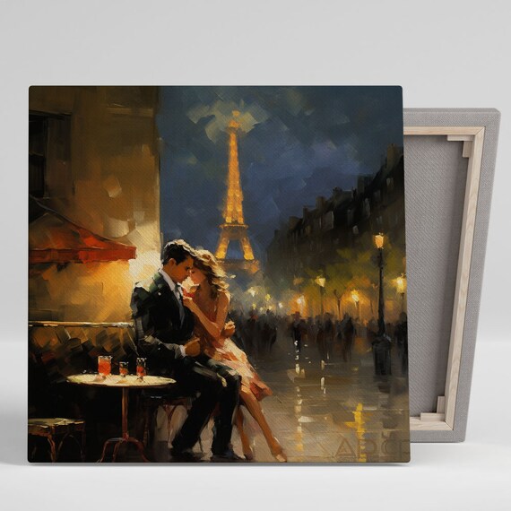 Paris Cityscape and Eiffel Tower Travel Poster