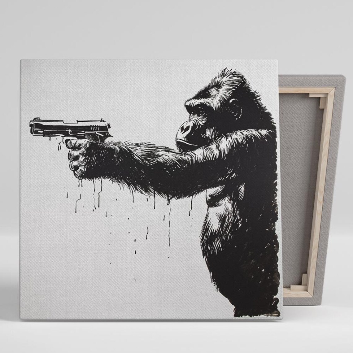 Gorilla Rebellion Contemporary Urban Art Print