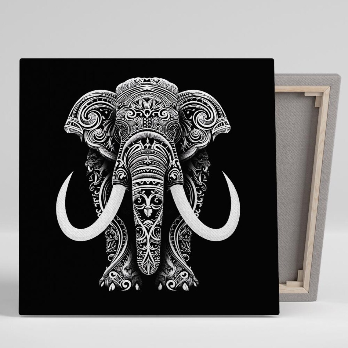 Mandala Elephant, Contemporary Bohemian Art Print