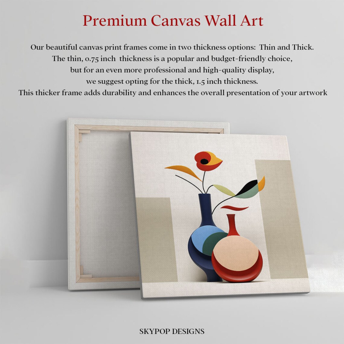 Abstract Vase Still Life, Contemporary Art Print - Image 2