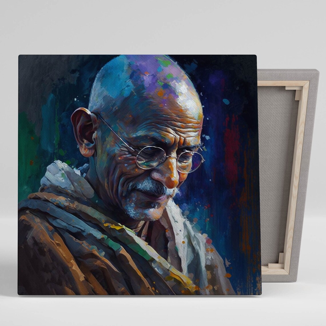 Gandhi Inspirational Wall Art, Modern Quote Poster