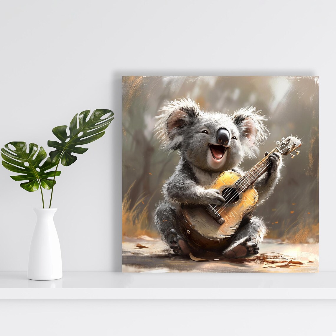 Koala Whimsical Animal Art Print for Kids' Rooms - Image 2