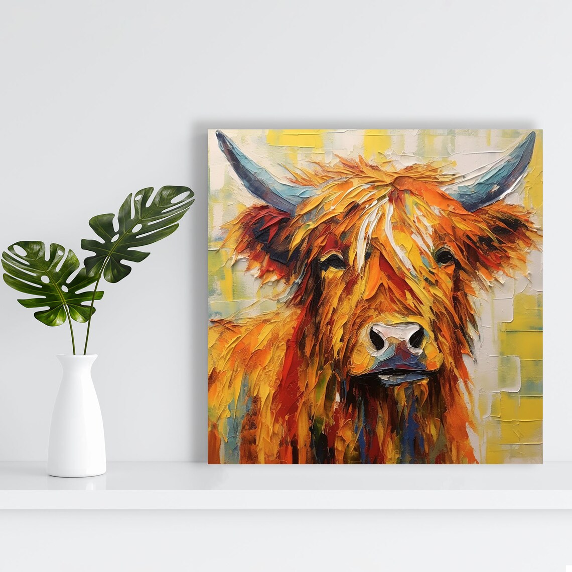 Highland Cow Wall Decor, Animal Artwork Poster - Image 3