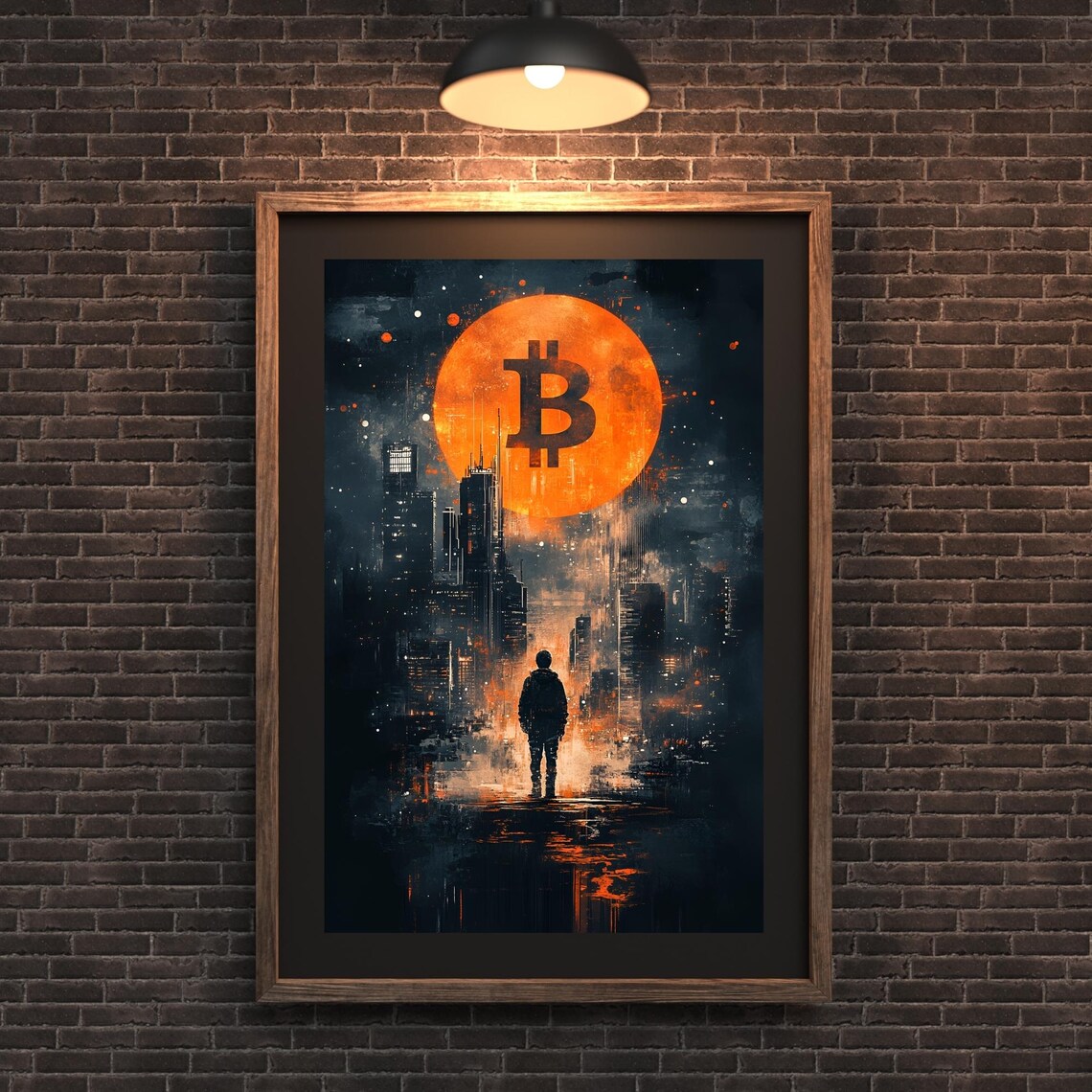 Bitcoin Crypto Poster, Modern Wall Art Print - Image 2