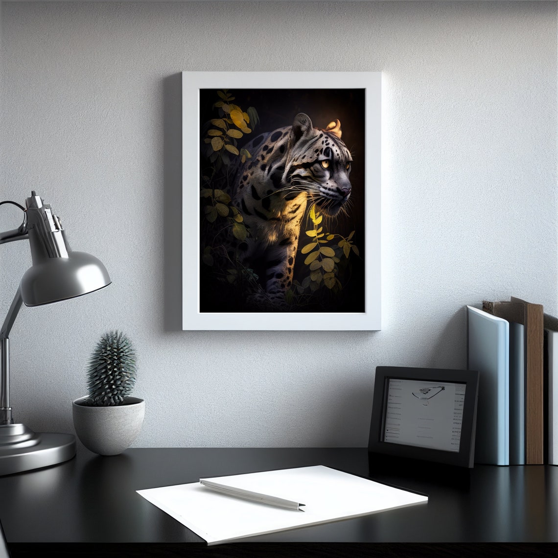 Clouded Leopard Big Cat Poster Print - Image 3
