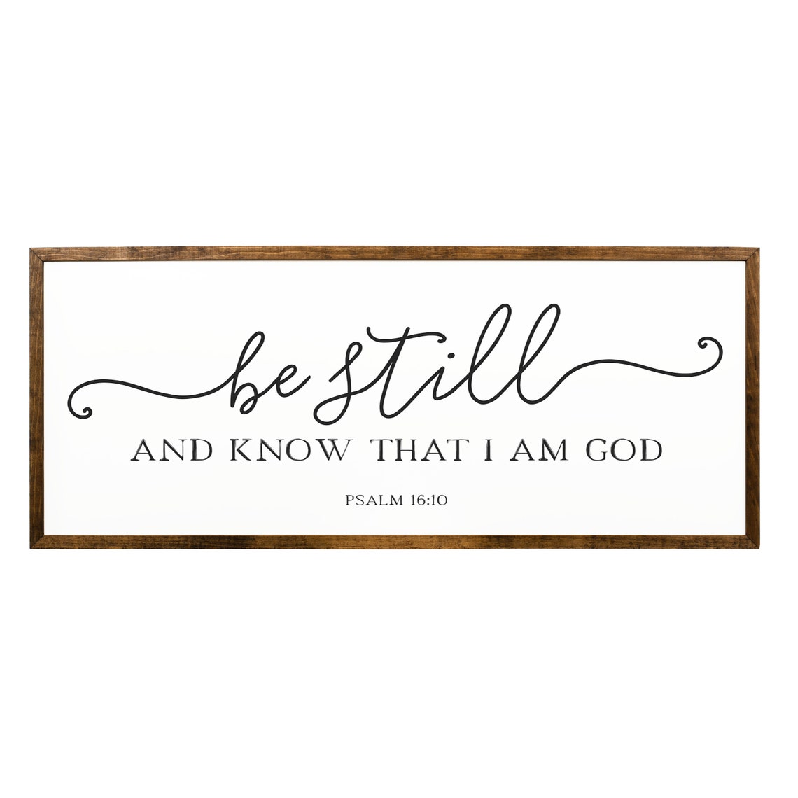 Be Still And Know That I Am God Psalm 1610 Wooden Sign Scripture Wall Art Inspirational Quote Christian Home Decor Bible Verse - Image 2