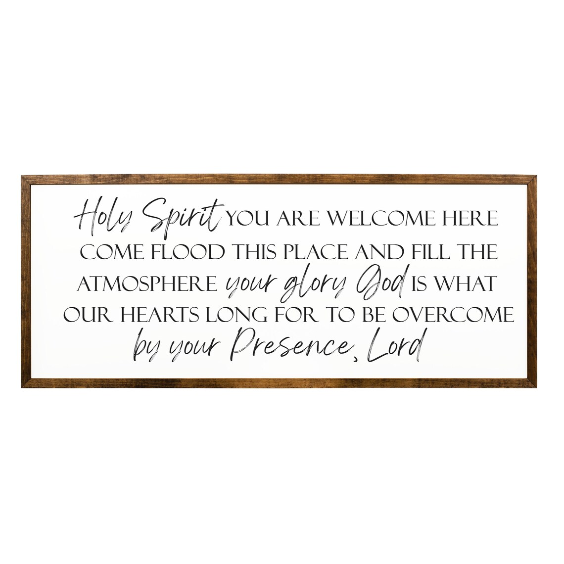 Holy Spirit Welcome Sign, Christian Message Print - Image 2